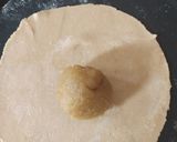 A picture of step 7 of Puran poli / vedmi.