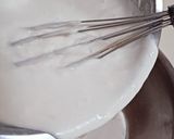 A picture of step 10 of Valentine's special Vanilla Chocolate Heart Cake / Zebra cake / Eggless cake.
