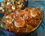Foto del paso 12 de la receta: Berenjenas rellenas de zapallo, calabacín y queso... 🤔🤨🙄🍆🎃🥒🌶🧀🍆