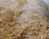A picture of step 2 of Besan Halwa.