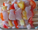 A picture of step 6 of Marinated chicken skewers.