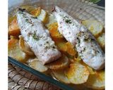 Foto del paso 7 de la receta: Lubina al horno con patatas