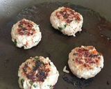 A picture of step 4 of Vickys Asian-Style Pork Patties, GF DF EF SF NF.