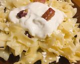 Túrós tészta, sült kolozsvári szalonnával 🥓 recept fázis 3 fotója