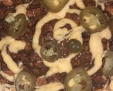 A picture of step 6 of Nachos with Meat CDMX 🥣🤤.