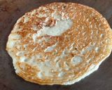 A picture of step 3 of Patisapta pitha -A Bengali sweet.