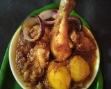 A picture of step 3 of Chicken kosha.