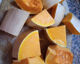 Foto del paso 1 de la receta: Tarta de calabaza y queso de base integral