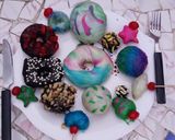 मार्बल डोनट्स (Marble donuts recipe in hindi) रेसिपी चरण 8 फोटो