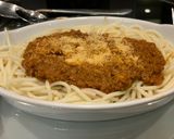 A picture of step 6 of Spaghetti Bolognese🍝.
