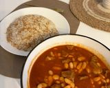 صورة لخطوة 8 من وصفة فاصوليا بيضاء باللحم مع الأرز و الشعيريه