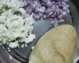 A picture of step 1 of Paneer Onion Paratha.