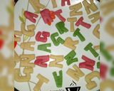 A picture of step 2 of Alphabets cookies.