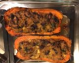 Une image de l'étape 15 de Courge butternut farcie porc épinards carotte violette et mozzarella di buffala.
