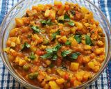 A picture of step 4 of Mixed Veg Subji.