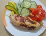 Foto del paso 3 de la receta: Pechuga rellena de vegetales, cocida al sartén
