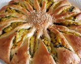 A picture of step 4 of Stuffed sunflower bread.