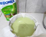 Foto langkah ke 4 dari resep Matcha Cheesecake.