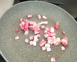 Foto del passaggio 2 della ricetta Fusilli panna e pancetta