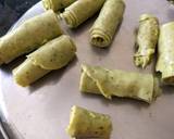 Pudina khandvi recipe step 4 photo