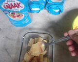 Foto langkah ke 4 dari resep Puding Pisang Roti Tawar Kukus.