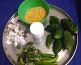 *பாவக்காய், மூங்தால், அரைத்து விட்ட கூட்டு*(pavakkai koottu recipe in tamil) ரெசிபி ஸ்டேப் 1 புகைப்படம்