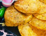 A picture of step 12 of Masaledar aloo puri.