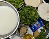 A picture of step 1 of Methi Mutter Dhokla.