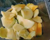 A picture of step 1 of Raw Mango And Coriander leaves Chutney(Sweet &Sour).