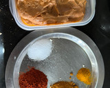 A picture of step 1 of Mutter Paneer.