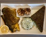 عکس مرحله 2 از دستور سبزی پلو ماهی عید 🐟🌹