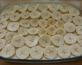 A picture of step 9 of Vickys Banana Pudding Poke Cake, GF DF EF SF NF.