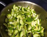 A picture of step 3 of Kantola sabji.