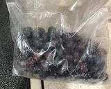 A picture of step 1 of Berry smoothie 😋.