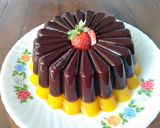Foto langkah ke 5 dari resep Puding coklat mangga.