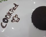 A picture of step 10 of Chocolatechip mountain lava cake.