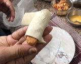 A picture of step 3 of Pig in a blankets Homemade chicken puffs.