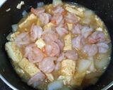 金沙蝦仁豆腐煲的食譜步驟6照片