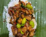 Foto langkah ke 4 dari resep Nasi bakar Cumi kemangi🐙🌿.