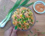 A picture of step 6 of Cracked Wheat Fried "Rice".