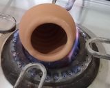 A picture of step 1 of Tandoori chai.