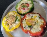 A picture of step 3 of Stuffed capsicum rings.