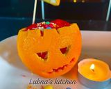 A picture of step 2 of Jack-o-Lantern Jello Heads:.