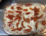 A picture of step 9 of Chicken and Mushroom Pasta Bake.