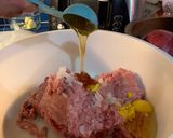 A picture of step 2 of Bacon-wrapped meatloaf bombs!.