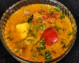 A picture of step 6 of Kadai Paneer.
