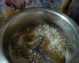 A picture of step 2 of Sooji ki burfi.