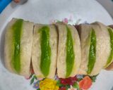Foto langkah ke 10 dari resep Roti Kukus Pontianak Original Vla Pandan.