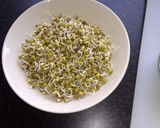 A picture of step 1 of Pesarattu Dosa /Sprouts whole moong dosa.