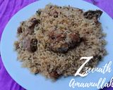 A picture of step 3 of Leftover Chicken Fried Rice with Schezwan Chutney.